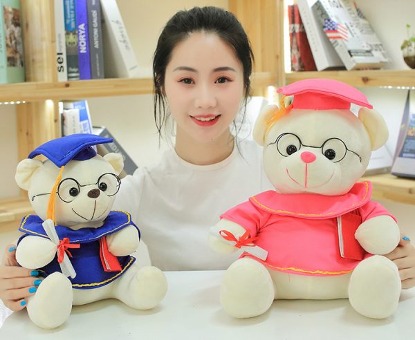 ドクター キャップ付き卒業ベア ぬいぐるみ - 記念品や写真撮影用の愛らしいテディベア - 画像 (7)