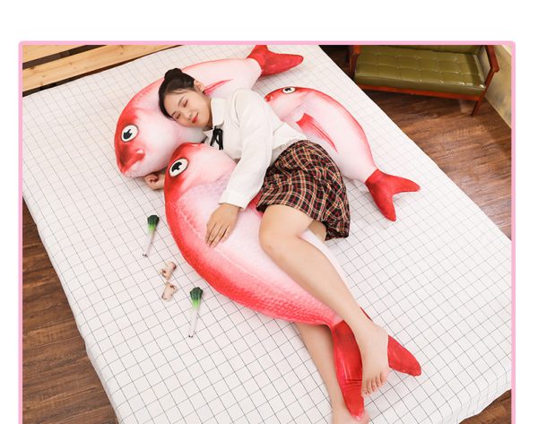 リアルな魚のぬいぐるみ枕 – レッドロック鯉のぬいぐるみ - 画像 (7)