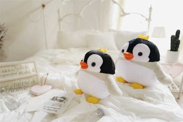 かわいいぬいぐるみクラウンペンギンのぬいぐるみ – ガールフレンドへの愛らしいハリネズミのおもちゃギフト - 画像 (9)