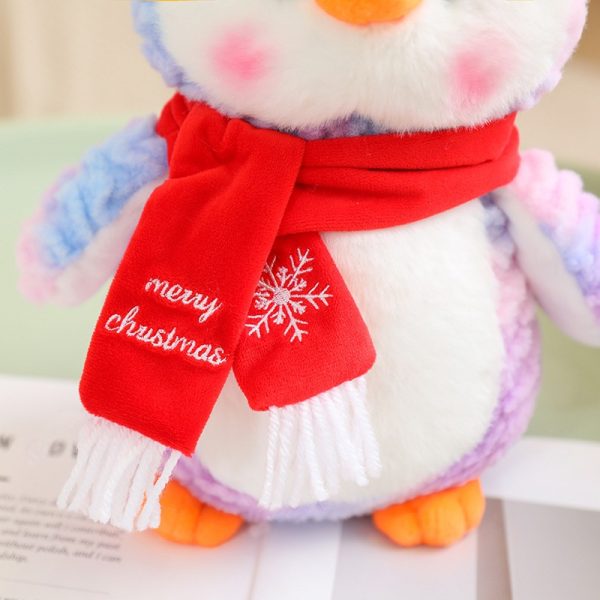 クリスマス ぬいぐるみ ペンギン カートゥーン デコレーション ギフト おもちゃ 子供用 かわいい プレゼント 短毛 フワフワ - 画像 (13)