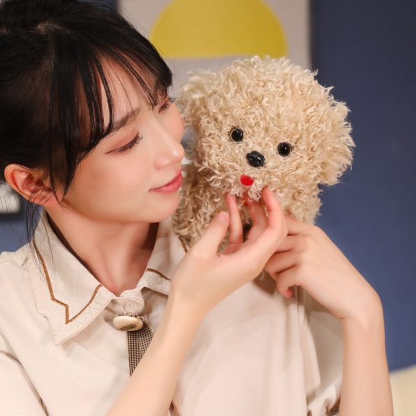 かわいいカートゥーン犬 ぬいぐるみ ソフトトイ ペット ドール ギフト インテリア おもちゃ 子供向け ふわふわ クッション - 画像 (12)