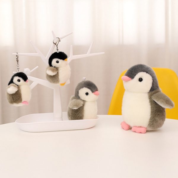 かわいいカートゥーン ぬいぐるみ ペンギン おもちゃ キーチェーン 装飾品 ふわふわ 子供向け ギフト プレゼント 海洋館テーマ - 画像 (13)