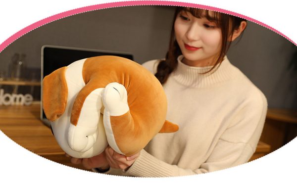 かわいい犬のぬいぐるみ、女の子用の柔らかいぬいぐるみ枕、50cm - 画像 (10)