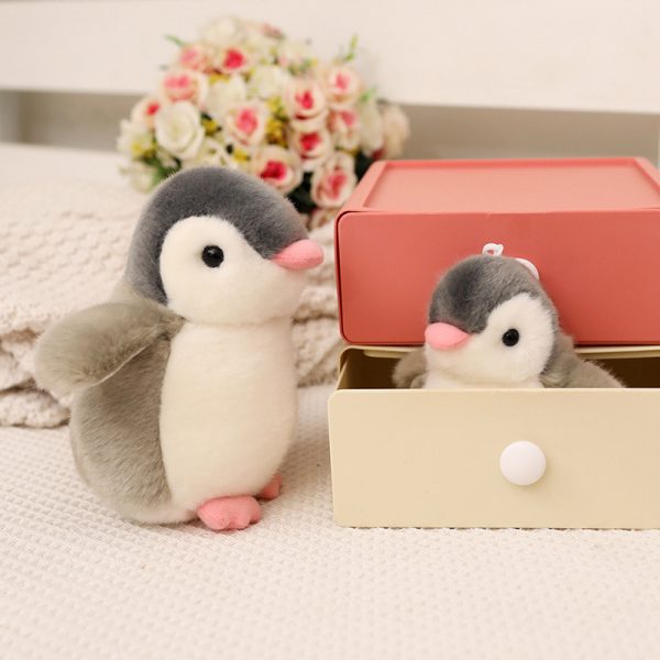 かわいいカートゥーン ぬいぐるみ ペンギン おもちゃ キーチェーン 装飾品 ふわふわ 子供向け ギフト プレゼント 海洋館テーマ - 画像 (14)