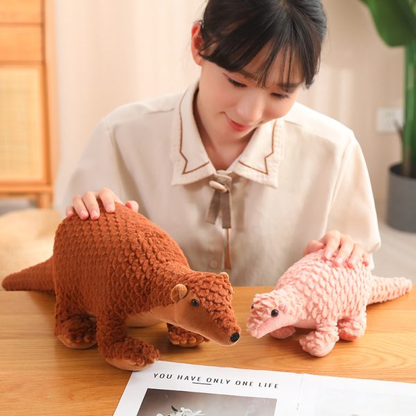 かわいい カートゥーン 穿山甲 ぬいぐるみ おもちゃ 子供向け 誕生日プレゼント ギフト用 動物 デザイン ふわふわ - 画像 (7)