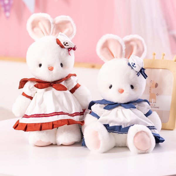 かわいいプリンセスドレスのウサギのぬいぐるみ、子供用ウサギのぬいぐるみ - 画像 (3)