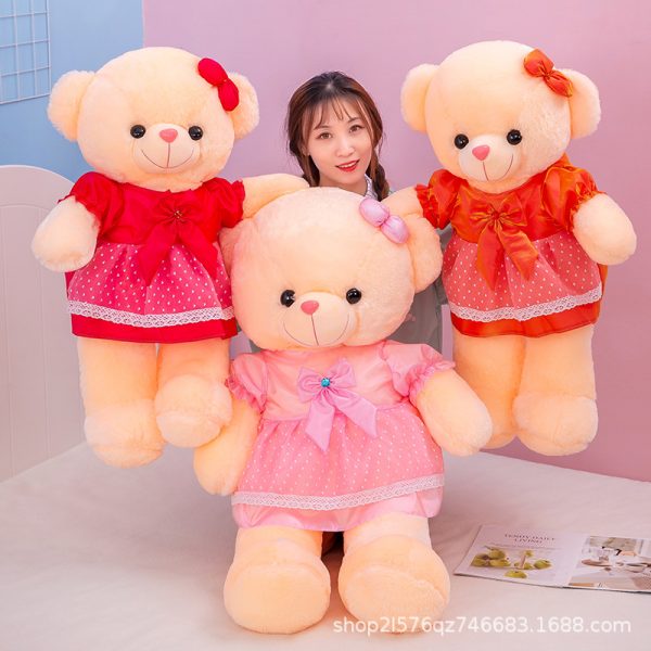 大きなぬいぐるみクマ 抱きしめクマ お手入れ簡単 ギフト 子供向け 誕生日プレゼント 可愛いデザイン - 画像 (4)