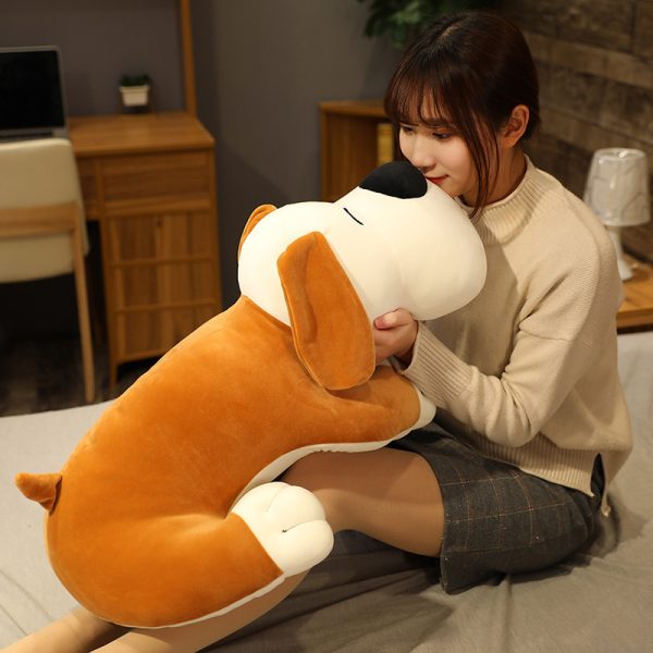 かわいい犬のぬいぐるみ、女の子用の柔らかいぬいぐるみ枕、50cm - 画像 (6)