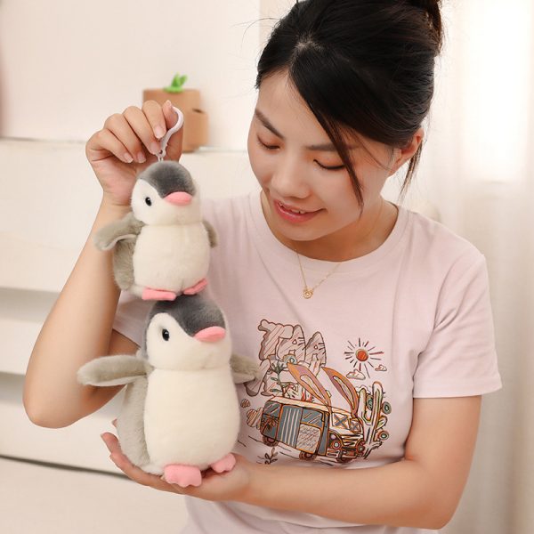 かわいいカートゥーン ぬいぐるみ ペンギン おもちゃ キーチェーン 装飾品 ふわふわ 子供向け ギフト プレゼント 海洋館テーマ - 画像 (12)