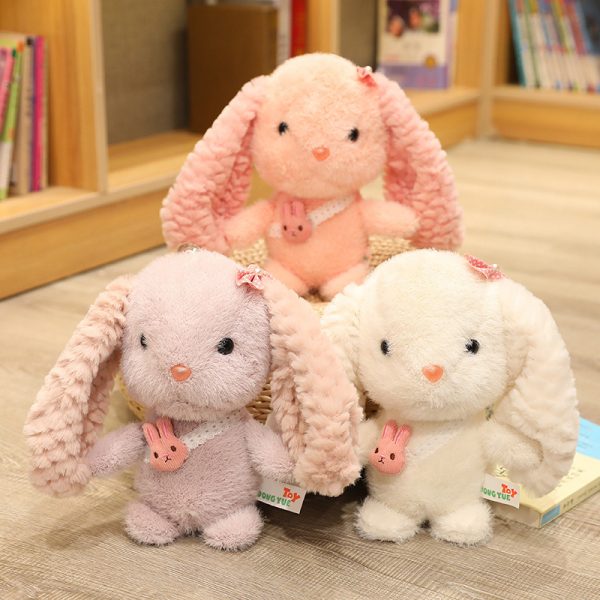 かわいいぬいぐるみのお母さんと赤ちゃんのウサギのぬいぐるみ枕 - 柔らかくて抱きしめたくなるような睡眠のお供 - 画像 (11)