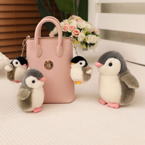 かわいいカートゥーン ぬいぐるみ ペンギン おもちゃ キーチェーン 装飾品 ふわふわ 子供向け ギフト プレゼント 海洋館テーマ - 画像 (8)