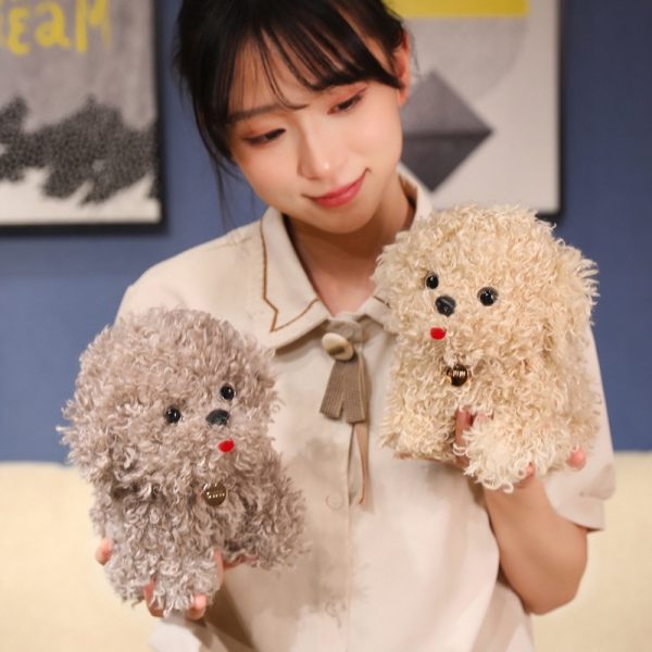 かわいいカートゥーン犬 ぬいぐるみ ソフトトイ ペット ドール ギフト インテリア おもちゃ 子供向け ふわふわ クッション - 画像 (10)