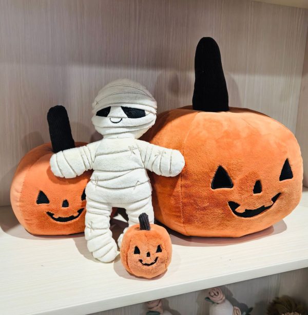 ハロウィンの不気味なカボチャのミイラぬいぐるみ – 楽しくて風変わりなぬいぐるみギフト - 画像 (17)