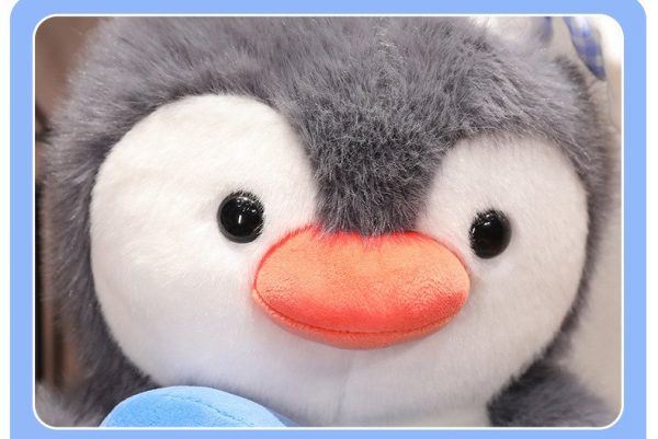 かわいい ぬいぐるみ ペンギン キャップ付き おもちゃ ホームデコレーション ギフト 子供用 抱き枕 - 画像 (6)