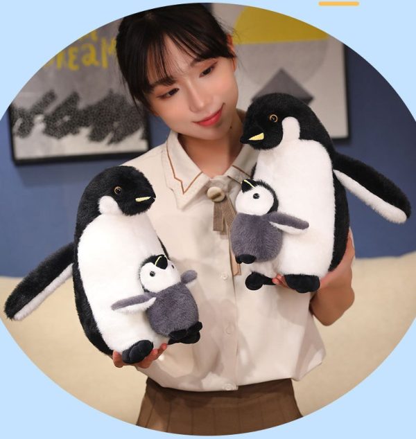 かわいいペンギンぬいぐるみ お母さんと子供用 ソフトトイ インテリア ギフト プレゼント 子供向け - 画像 (9)