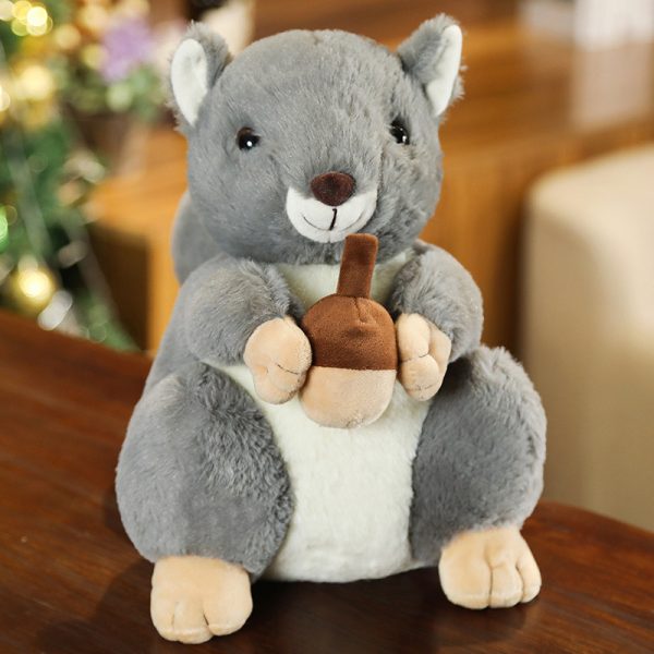 かわいいリスのぬいぐるみ、子供向けの柔らかくて抱きしめたくなる動物のぬいぐるみ