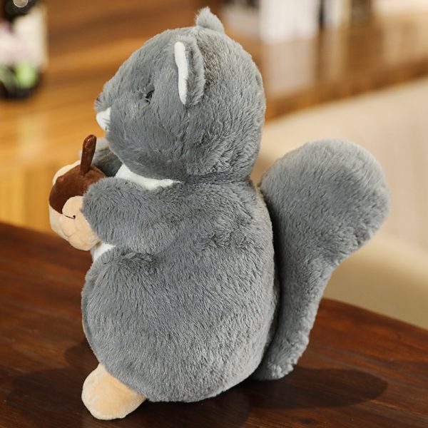 かわいいリスのぬいぐるみ、子供向けの柔らかくて抱きしめたくなる動物のぬいぐるみ - 画像 (11)