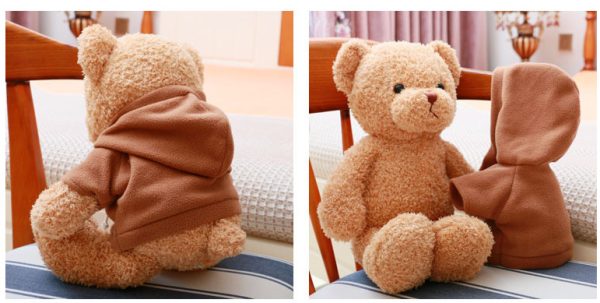 ぬいぐるみ 動物 アニマル ふわふわ もこもこ おもちゃ ファーストトイ 贈り物 ギフト 出産祝い 縫い包み 熊 ぬいぐるみ 抱き枕 可愛い 誕生日 クリスマス プレゼント クッション 添い寝枕 リアル 布地 - 画像 (35)