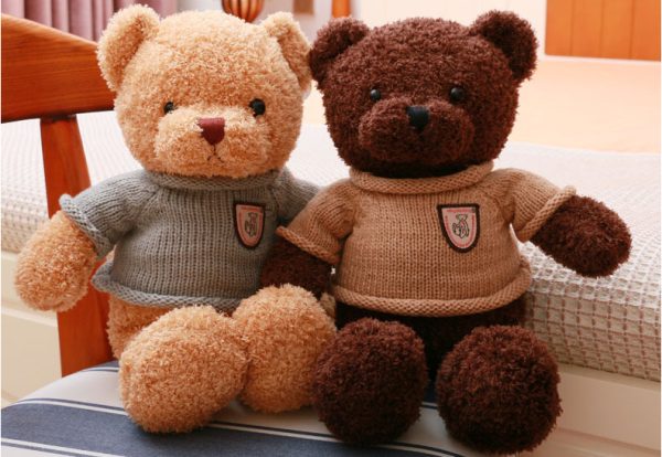 ぬいぐるみ 動物 アニマル ふわふわ もこもこ おもちゃ ファーストトイ 贈り物 ギフト 出産祝い 縫い包み 熊 ぬいぐるみ 抱き枕 可愛い 誕生日 クリスマス プレゼント クッション 添い寝枕 リアル 布地 - 画像 (37)