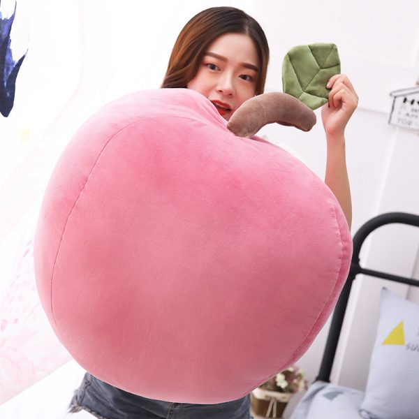 クリエイティブな赤いリンゴのぬいぐるみ - 子供や教育活動用のリアルなフルーツのぬいぐるみ - 画像 (8)