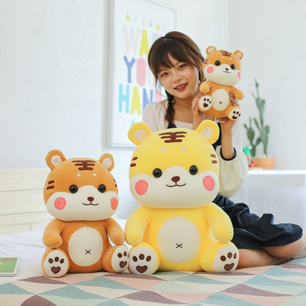 かわいいタイガーのぬいぐるみ - お子様へのギフトに最適 - 画像 (3)