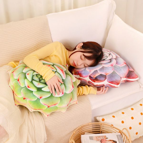 クリエイティブな多肉植物のぬいぐるみクッション - ホームデコレーションの植物の形の枕 - 画像 (14)