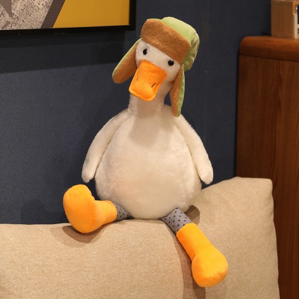 羽が動く愛らしいフライングガチョウのぬいぐるみ、高さ55cm - 画像 (7)
